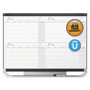 Quartet Prestige 2 Magnetic Total Erase Four-Month Calendar, 48" x 36", White Surface, Graphite Gray Fiberboard/Plastic Frame View Product Image