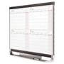 Quartet Prestige 2 Magnetic Total Erase Four-Month Calendar, 48" x 36", White Surface, Graphite Gray Fiberboard/Plastic Frame View Product Image