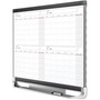 Quartet Prestige 2 Magnetic Total Erase Four-Month Calendar, 48" x 36", White Surface, Graphite Gray Fiberboard/Plastic Frame View Product Image