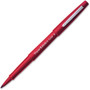 Paper Mate Flair Medium Point Porous Markers - 1.4 mm Medium Bullet Pen Point - Red Ink - Water Based - Red Barrel - Felt Tip Product Image 