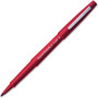 Paper Mate Flair Medium Point Porous Markers - 1.4 mm Medium Bullet Pen Point - Red Ink - Water Based - Red Barrel - Felt Tip Product Image 