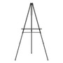 Quartet Aluminum Heavy-Duty Display Easel, 38" to 66" High, Aluminum, Black View Product Image