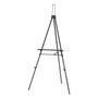 Quartet Aluminum Heavy-Duty Display Easel, 38" to 66" High, Aluminum, Black View Product Image