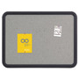 Quartet Contour Granite Board, 48" x 36", Granite Gray Surface, Black Plastic Frame View Product Image