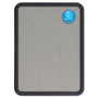 Quartet Contour Granite Board, 48" x 36", Granite Gray Surface, Black Plastic Frame View Product Image