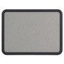 Quartet Contour Granite Board, 48" x 36", Granite Gray Surface, Black Plastic Frame View Product Image