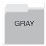 Pendaflex Colored File Folders, 1/3-Cut Tabs: Assorted, Letter Size, Gray/Light Gray, 100/Box (PFX15213GRA) View Product Image