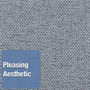 Quartet Oval Office Fabric Board, 48" x 36", Gray Surface View Product Image