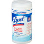 LYSOL Brand Disinfecting Wipes, 1-Ply, 7 x 7.25, Crisp Linen, White, 80 Wipes/Canister, 6 Canisters/Carton (RAC89346CT) View Product Image