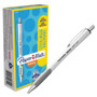 Paper Mate InkJoy 700 RT Ballpoint Pen, Retractable, Medium 1 mm, Black Ink, White/Gray Barrel, Dozen View Product Image