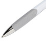 Paper Mate InkJoy 700 RT Ballpoint Pen, Retractable, Medium 1 mm, Black Ink, White/Gray Barrel, Dozen View Product Image