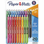 Paper Mate InkJoy Gel Pens, Medium Point, 0.7 mm, Assorted Colors, Pack Of 20 - 0.7 mm Medium Pen Point - Retractable - Assorted Ink - Liquid - Assorted Barrel Product Image 