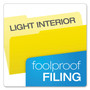 Pendaflex Colored File Folders, 1/3-Cut Tabs: Assorted, Legal Size, Yellow/Light Yellow, 100/Box View Product Image