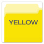 Pendaflex Colored File Folders, 1/3-Cut Tabs: Assorted, Legal Size, Yellow/Light Yellow, 100/Box (PFX15313YEL) View Product Image
