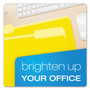Pendaflex Colored File Folders, 1/3-Cut Tabs: Assorted, Legal Size, Yellow/Light Yellow, 100/Box View Product Image