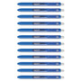 Paper Mate InkJoy Gel Pen, Retractable, Fine 0.5 mm, Blue Ink, Blue Barrel, Dozen (PAP1951722) View Product Image