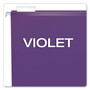 Pendaflex Colored Reinforced Hanging Folders, Legal Size, 1/5-Cut Tabs, Violet, 25/Box View Product Image