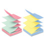 Post-it Dispenser Notes Original Pop-up Refill, Beachside Cafe Collection Alternating-Color Value Pack, 3" x 3", 100 Sheets/Pad, 12 Pads/Pack View Product Image