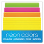 Oxford Ruled Index Cards, 3 x 5, Glow Green/Yellow, Orange/Pink, 100/Pack View Product Image