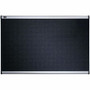 Quartet Prestige Embossed Foam Bulletin Board - 36" Board Height x 48" Board Width - Black Foam Surface - Self-healing - Silver Aluminum Frame Product Image 
