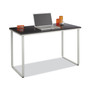 Safco Steel Desk, 47.25" x 24" x 28.75", Black/Silver (SAF1943BLSL) View Product Image