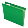 Pendaflex Colored Reinforced Hanging Folders, Letter Size, 1/5-Cut Tabs, Bright Green, 25/Box View Product Image