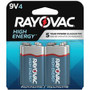 Rayovac High-Energy Alkaline 9-Volt Batteries - For Multipurpose - 9V - 9 V DC Product Image 