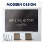 Quartet Infinity Magnetic Glass Marker Board, 36" x 24", Black Surface View Product Image