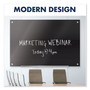Quartet Infinity Magnetic Glass Marker Board, 36" x 24", Black Surface View Product Image