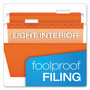 Pendaflex Colored Reinforced Hanging Folders, Letter Size, 1/5-Cut Tabs, Orange, 25/Box View Product Image