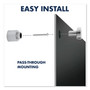 Quartet Infinity Magnetic Glass Marker Board, 48" x 36", Black Surface View Product Image