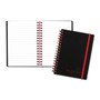 Black n' Red Flexible Cover Twinwire Notebooks, SCRIBZEE Compatible, 1-Subject, Wide/Legal Rule, Black/Red Cover, (70) 5.88 x 4.13 Sheets View Product Image