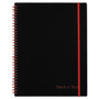 Black n' Red Flexible Cover Twinwire Notebooks, SCRIBZEE Compatible, 1-Subject, Wide/Legal Rule, Black Cover, (70) 11 x 8.5 Sheets View Product Image