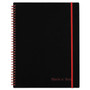 Black n' Red Flexible Cover Twinwire Notebooks, SCRIBZEE Compatible, 1-Subject, Wide/Legal Rule, Black/Red Cover, (70) 11 x 8.5 Sheets View Product Image
