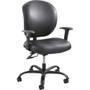Safco Alday 24/7 Task Chair - Black Seat Color - Polyester Seat Material - Black Back Color - Vinyl Back Material - 5-star Base Product Image 