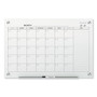 Quartet Infinity Magnetic Glass Calendar Board, One Month, 36 x 24, White Surface (QRTGC3624F) View Product Image