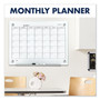 Quartet Infinity Magnetic Glass Calendar Board, One Month, 36 x 24, White Surface (QRTGC3624F) View Product Image
