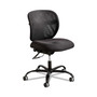 Safco Vue Intensive-Use Mesh Task Chair, Supports Up to 500 lb, 18.5" to 21" Seat Height, Black Vinyl Seat/Back, Black Base (SAF3397BV) View Product Image
