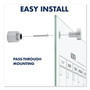 Quartet Infinity Magnetic Glass Calendar Board, Monthly Planning/Scheduling, 48" x 36", White Surface View Product Image
