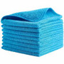 Rubbermaid Commercial Microfiber Light-Duty Cleaning Cloths - For Commercial - 16" Length x 16" Width - Recommended For: Germs Remover, Microbe Remover - Bleach-safe, Washable, Durable, Chemical Resistant, Reusable - Blue - (RCP1820583) Product Image 