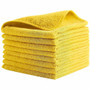 Rubbermaid Commercial 16x16 Light Commercial MF Cloth Yellow - For Commercial - 16" Length x 16" Width - Recommended For: Germs Remover, Microbe Remover - Bleach-safe, Chemical Resistant, Reusable - Yellow Product Image 