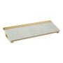 Quartet Glass Dry Erase Desktop Computer Pad, 18 x 6, Marble Surface (QRTGDP186M) View Product Image