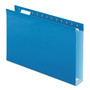 Pendaflex Extra Capacity Reinforced Hanging File Folders with Box Bottom, 2" Capacity, Legal Size, 1/5-Cut Tabs, Blue, 25/Box View Product Image