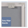Quartet Matrix Magnetic Boards, 34" x 23", White Surface, Satin Aluminum Frame View Product Image