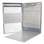 Saunders Snapak Aluminum Side-Open Forms Folder, 0.5" Clip Capacity, Holds 8.5 x 11 Sheets, Silver (SAU10517) View Product Image