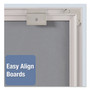 Quartet Matrix Magnetic Boards, 48" x 31", White Surface, Satin Aluminum Frame View Product Image
