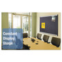 Quartet Prestige Plus Magnetic Fabric Bulletin Boards, 48" x 36", Gray Surface, Satin Aluminum Frame View Product Image