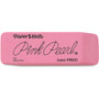 Paper Mate Pink Pearl Eraser, For Pencil Marks, Rectangular Block, Large, Pink, 12/Box (PAP70521) View Product Image