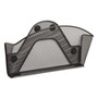 Safco Onyx Magnetic Mesh Panel Accessories, Single File Pocket, 13 x 4.25 x 7.25, Black View Product Image