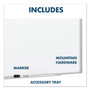 Quartet Fusion Nano-Clean Magnetic Whiteboard, 48" x 36", White Surface, Satin Aluminum Frame View Product Image